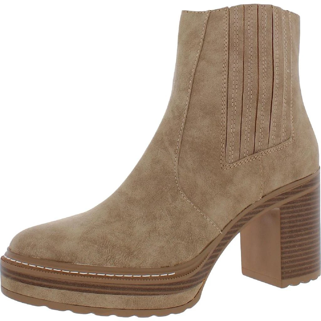 商品Steve Madden|Steve Madden Womens Sarcastic Faux Leather Platform Ankle Boots,价格¥65,第3张图片详细描述