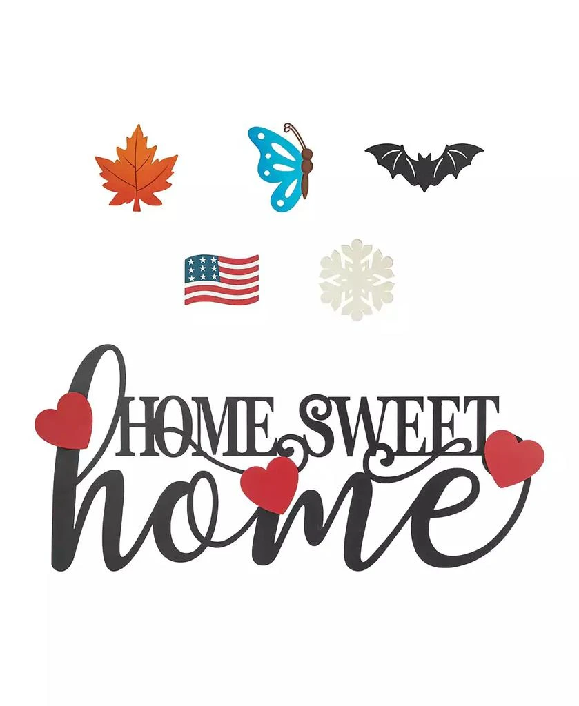 商品Glitzhome|24" L Metal "Home Sweet Home" Wall Decor,价格¥335,第3张图片详细描述