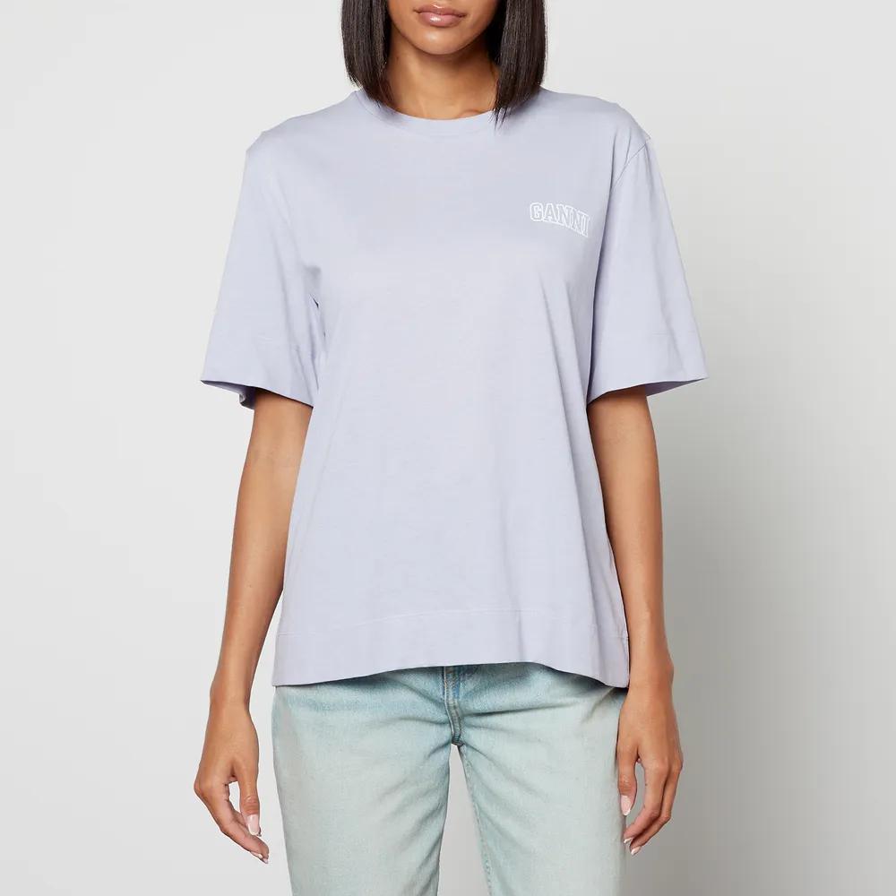 商品Ganni|Ganni Software Logo-Print Organic Cotton-Jersey T-Shirt,价格¥336,第1张图片