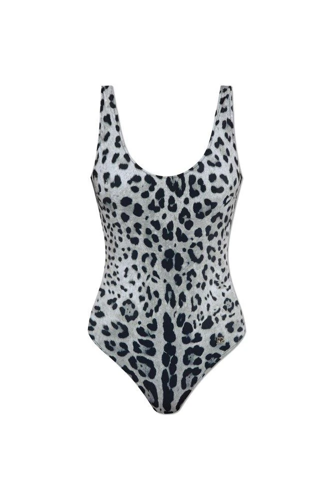 商品Dolce & Gabbana|Dolce & Gabbana Leopard-Printed Scoop Neck Swimsuit,价格¥3894,第1张图片