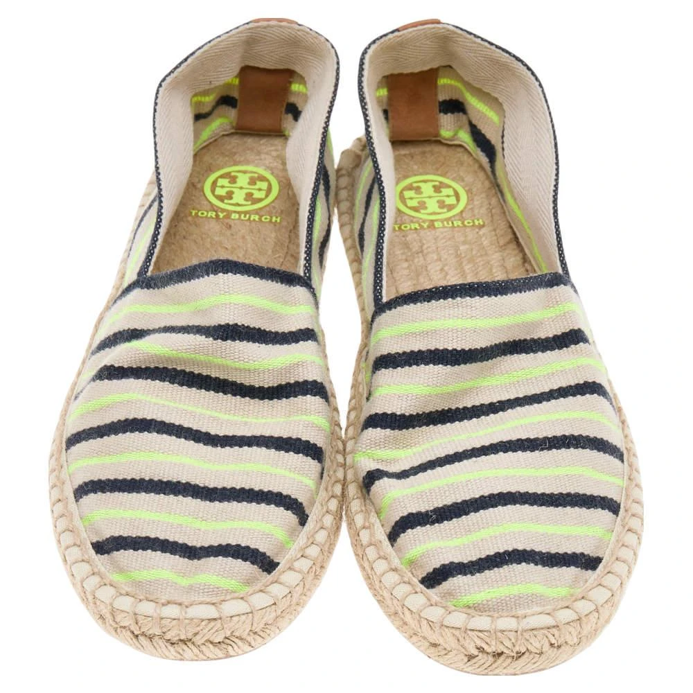 商品[二手商品] Tory Burch|Tory Burch Multicolor Striped Canvas Espadrille Flats Size 40,价格¥809,第3张图片详细描述