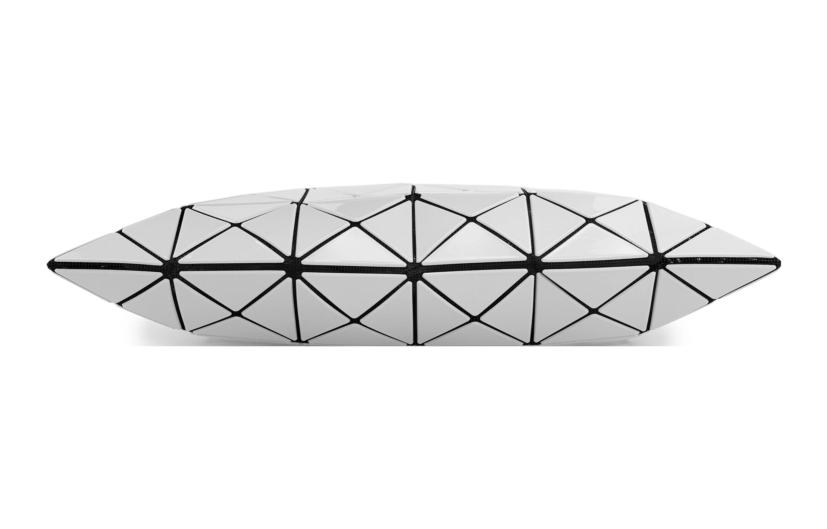 商品[国内直发] Issey Miyake|三宅一生 Lucent Gloss 六格亮面大容量 氯乙烯树脂 托特包购物袋单肩手提包 常规 女款 浅灰色,价格¥3292,第4张图片详细描述