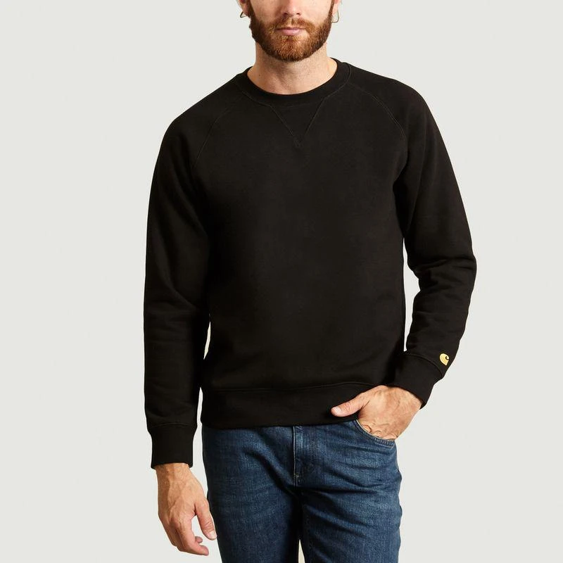 商品Carhartt|Chase Sweatshirt Black Gold CARHARTT WIP,价格¥567,第1张图片