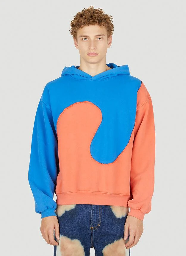 商品ERL|Swirl Hooded Sweatshirt in Blue,价格¥739,第1张图片