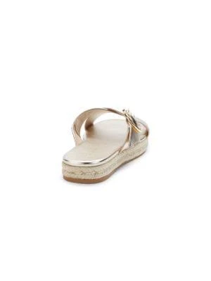 商品Stuart Weitzman|Leather Crossover Espadrille Sandals,价格¥1107,第3张图片详细描述