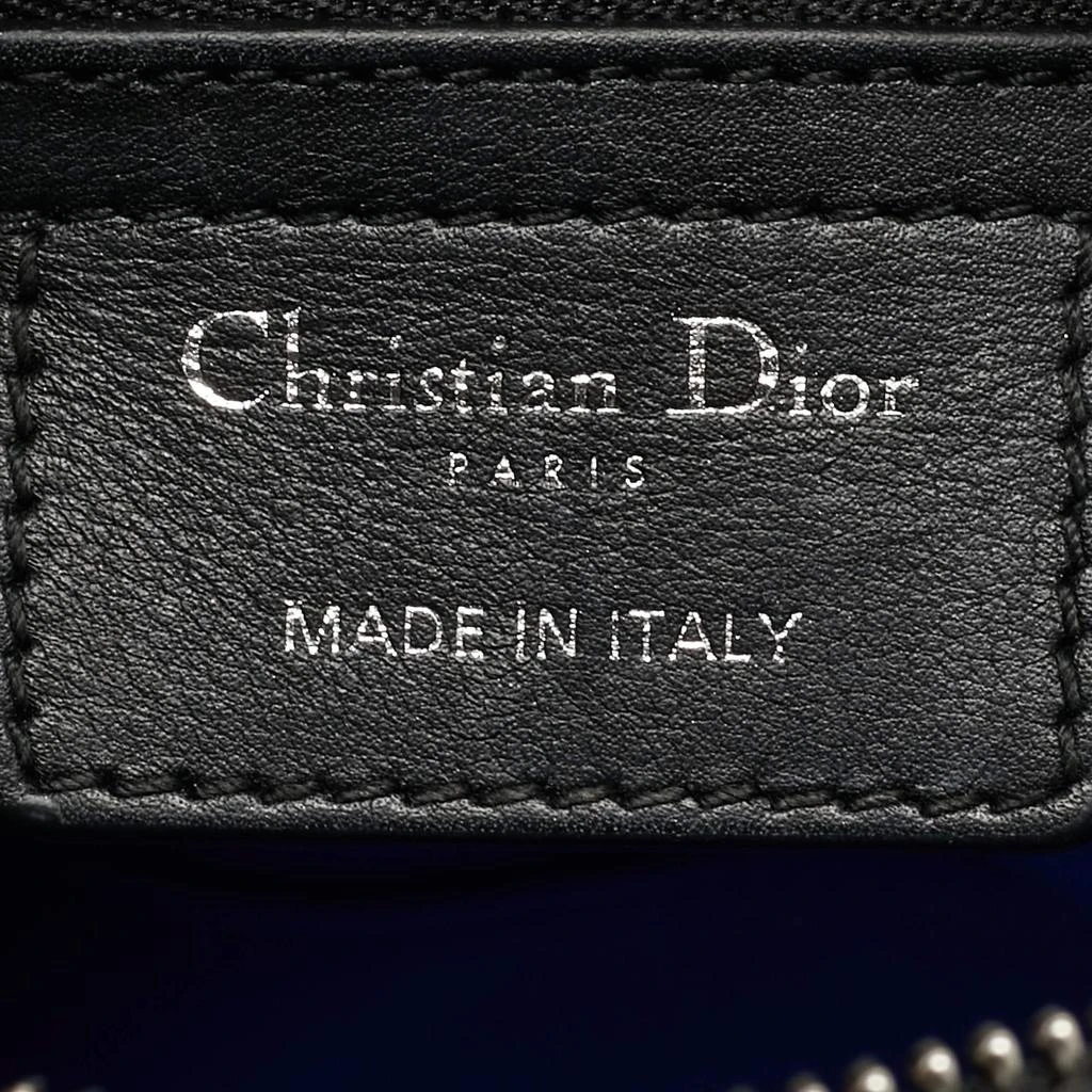 Dior Black Leather Medium Heart Patch Embellished Lady Dior Tote 商品