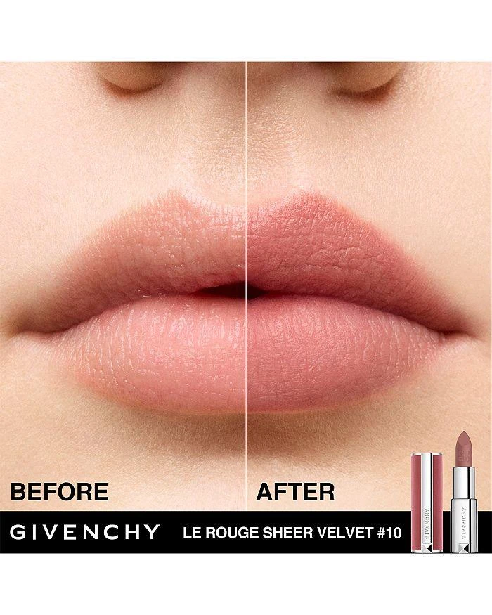 商品Givenchy|Le Rouge Sheer Velvet Matte Lipstick,价格¥327,第3张图片详细描述