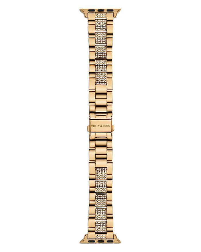 商品Michael Kors|Apple Watch® Glitz Gold-Tone Stainless Steel Bracelet,价格¥1453,第5张图片详细描述