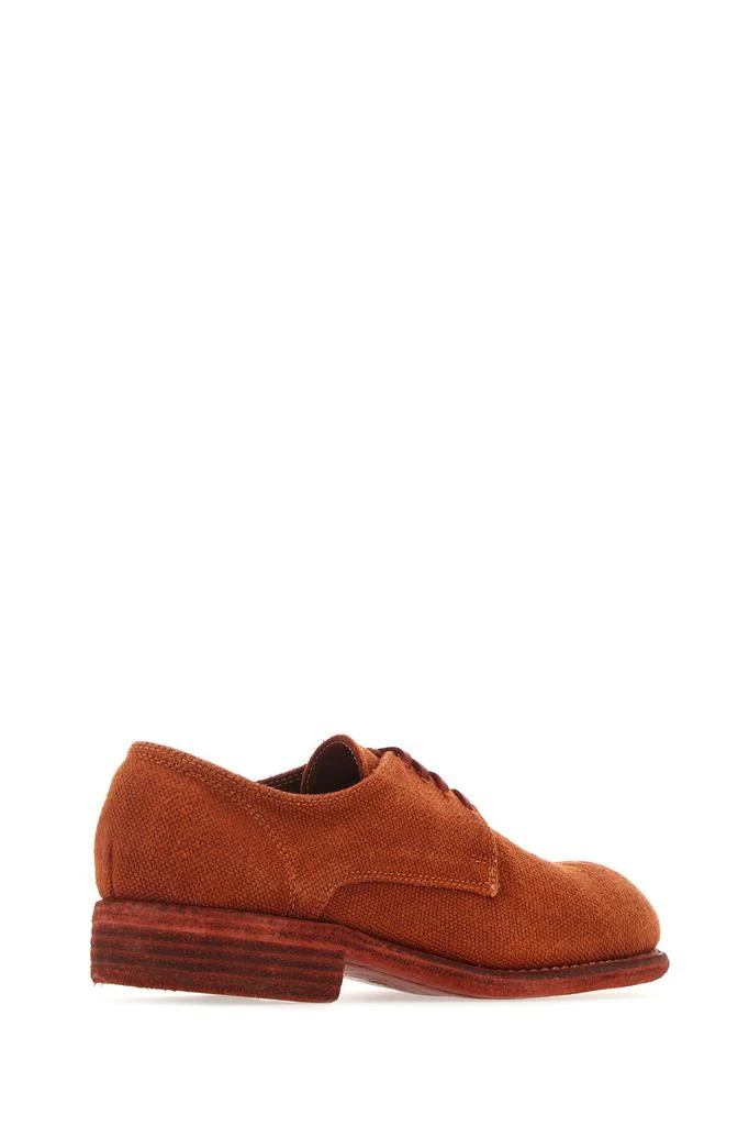 商品guidi|Brick red linen 992 lace-up shoes,价格¥2774,第2张图片详细描述