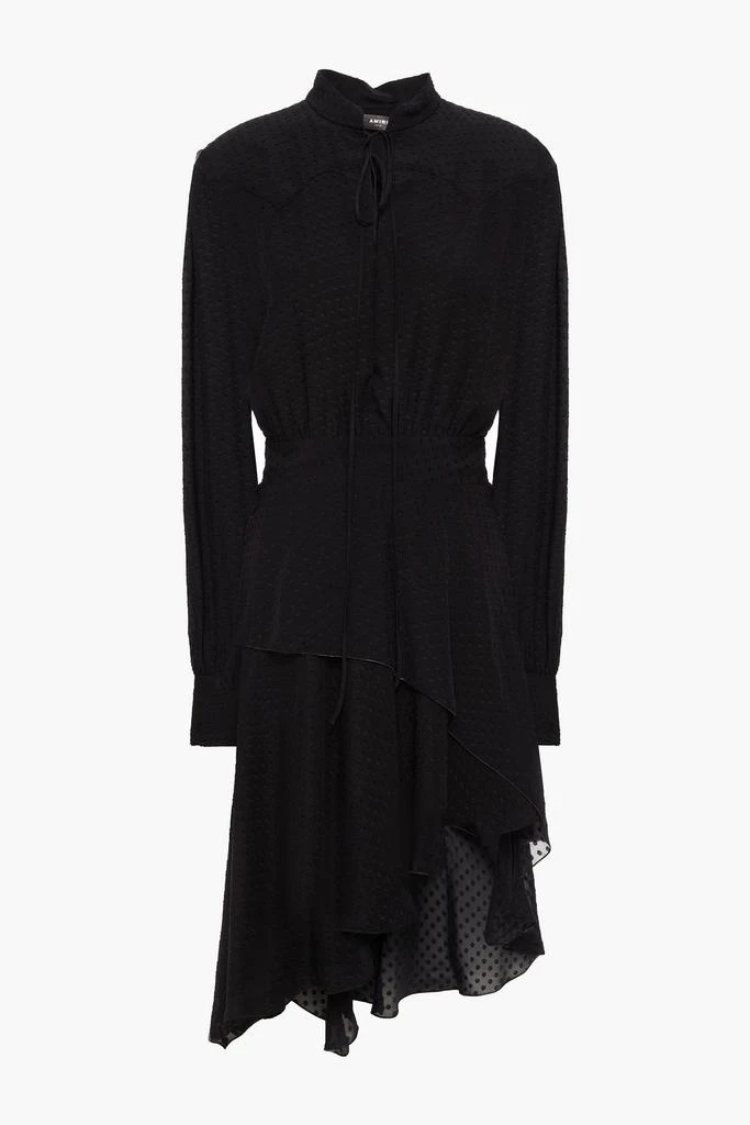 商品AMIRI|Asymmetric fil coupé silk mini dress,价格¥2685,第3张图片详细描述