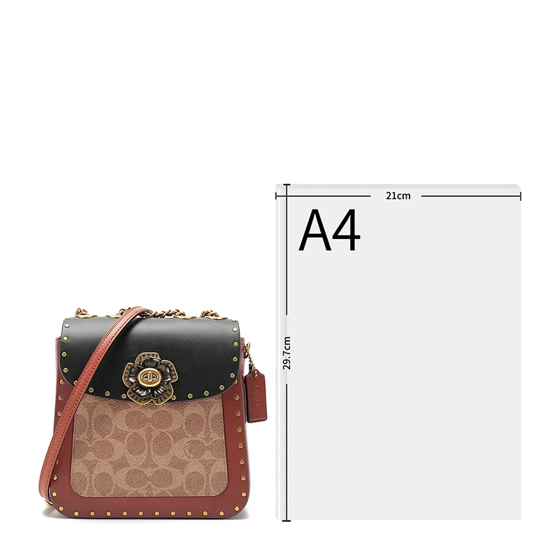 COACH(专柜)  女士拼色小牛皮双肩包 C2463B4NQ4  商品