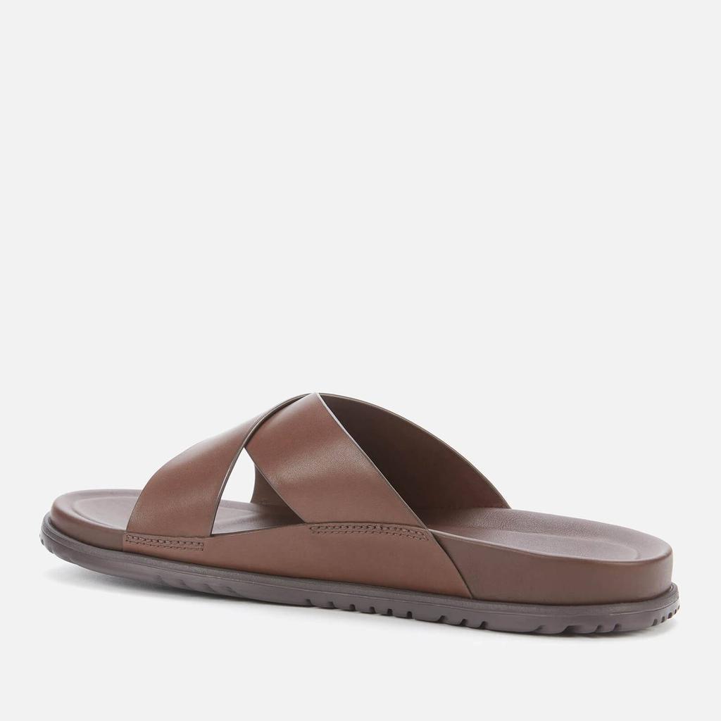 商品UGG|UGG Men's Wainscott Leather Slide Sandals - Grizzly,价格¥796,第4张图片详细描述