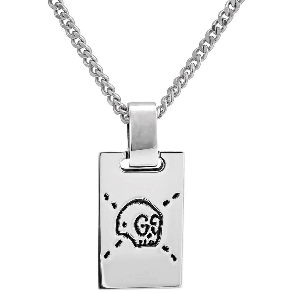 商品Gucci|Ghost pendant necklace in silver,价格¥1836,第2张图片详细描述