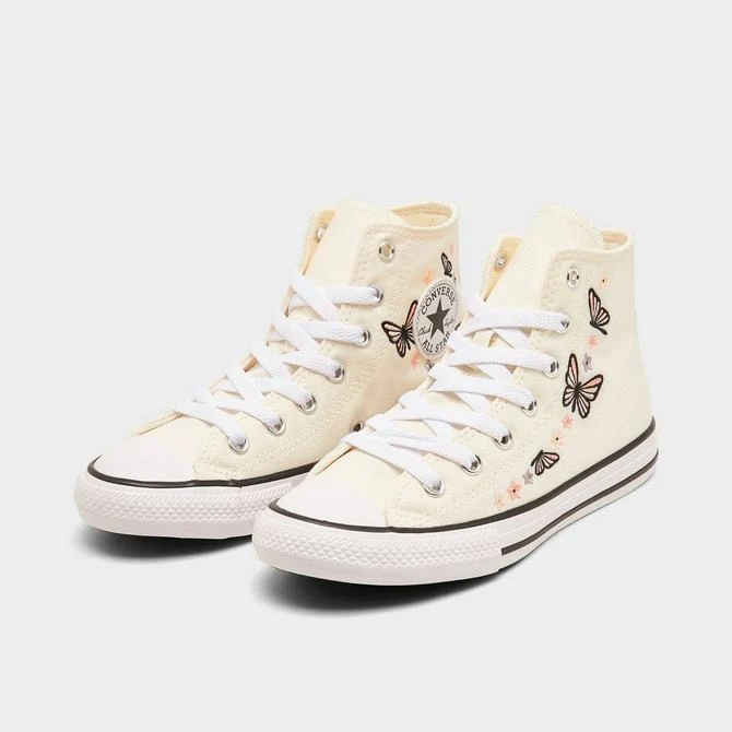 商品Converse|Girls' Little Kids' Converse Chuck Taylor All Star High Butterfly Casual Shoes,价格¥261,第2张图片详细描述