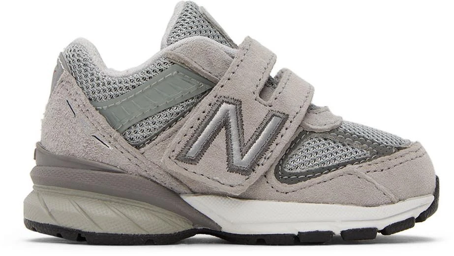 商品New Balance|Baby Gray 990v5 Hook & Loop Sneakers,价格¥642,第1张图片