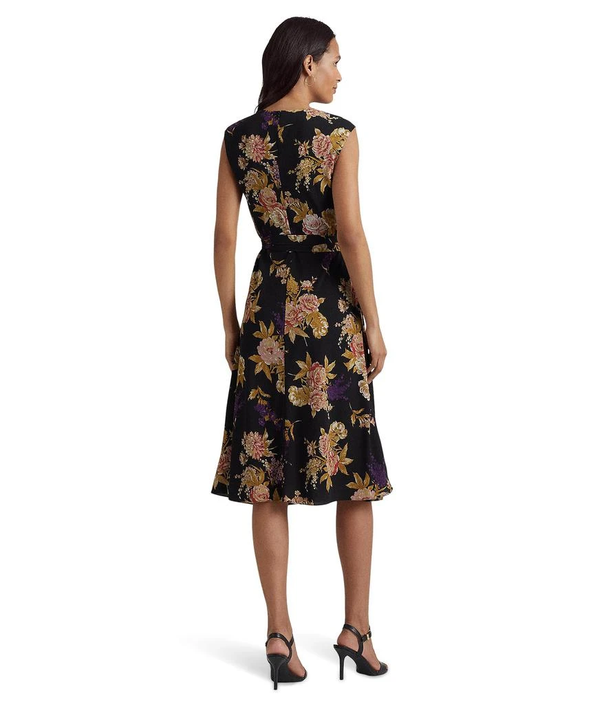 商品Ralph Lauren|Floral Bubble Crepe Cap-Sleeve Dress,价格¥987,第2张图片详细描述