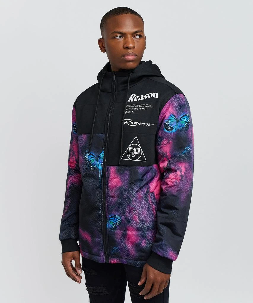 商品Reason Clothing|Butterfly Hybrid Logo Jacket With Hoodie,价格¥445,第1张图片