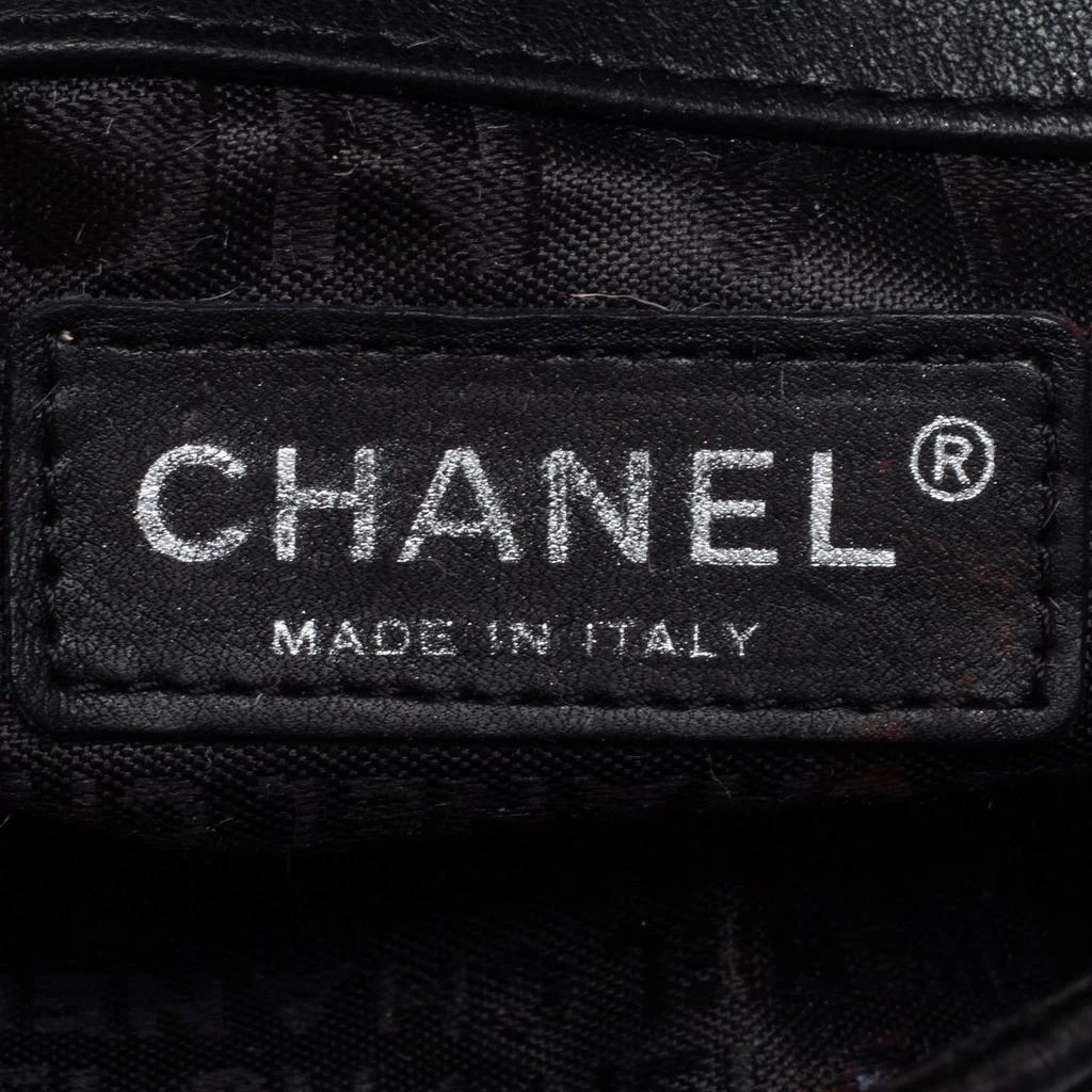 Chanel Black Square Quilt Satin Charm Flap Bag  商品