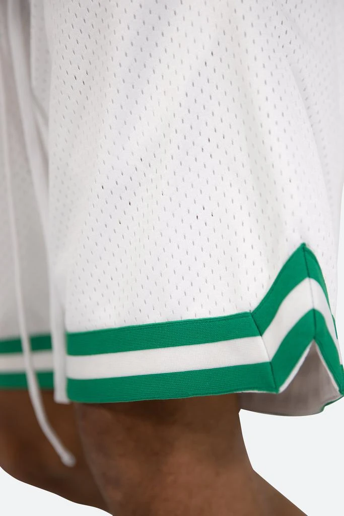 Basic Basketball Shorts - White/Green 商品