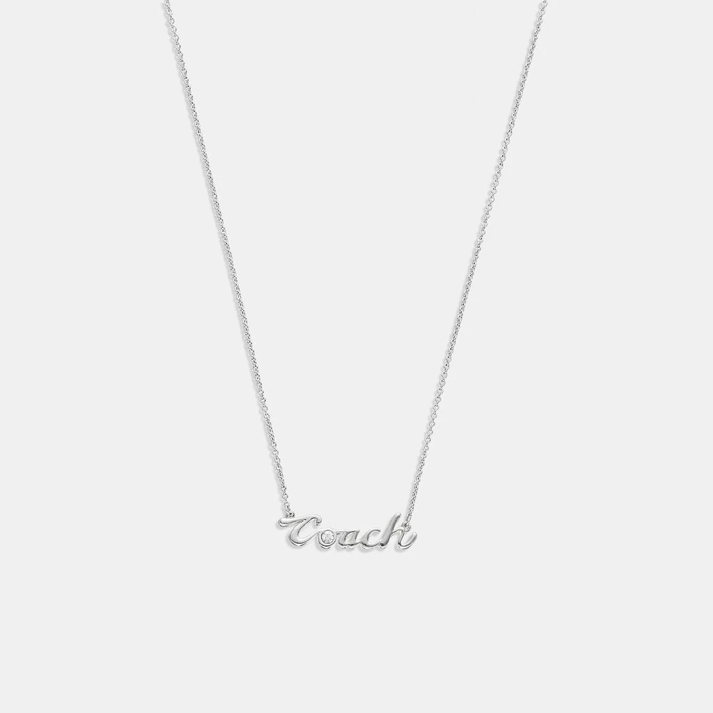 商品Coach|Logo Script Necklace,价格¥271,第1张图片