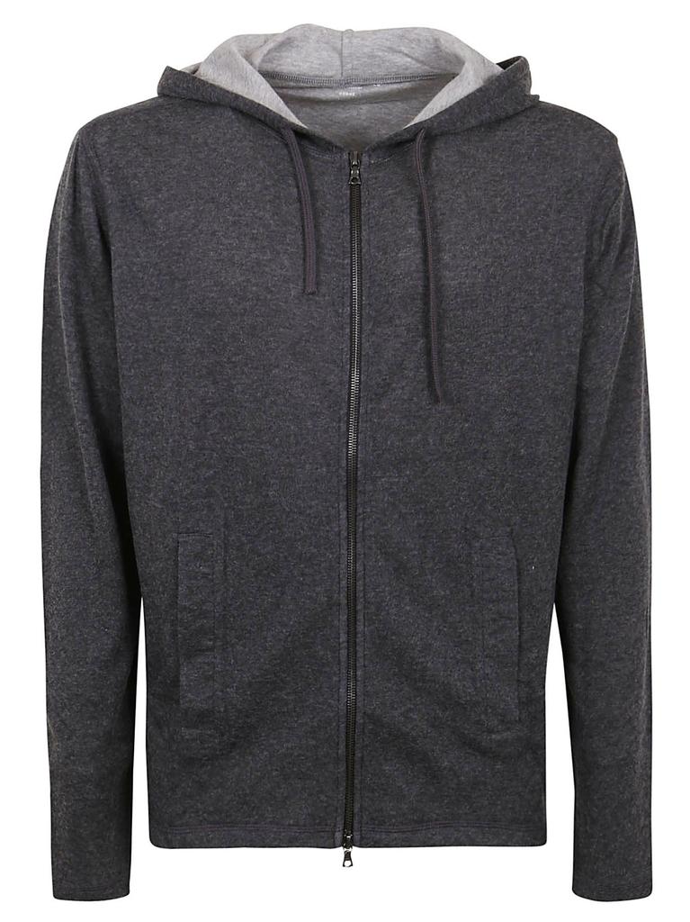 Majestic Filatures Men's  Grey Cotton Sweatshirt商品第1张图片规格展示