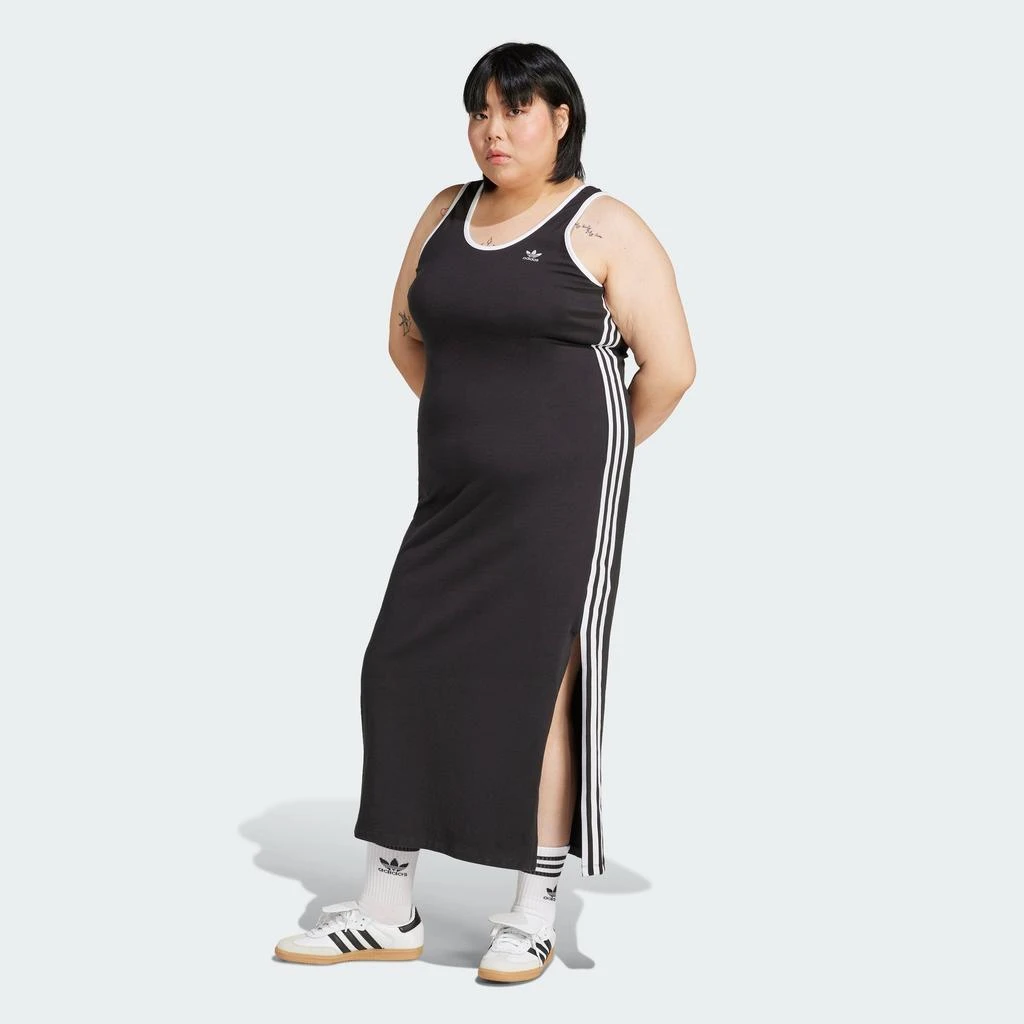 商品Adidas|Women's  Adicolor 3-Stripes Tank Dress Maxi (Plus Size),价格¥234,第1张图片
