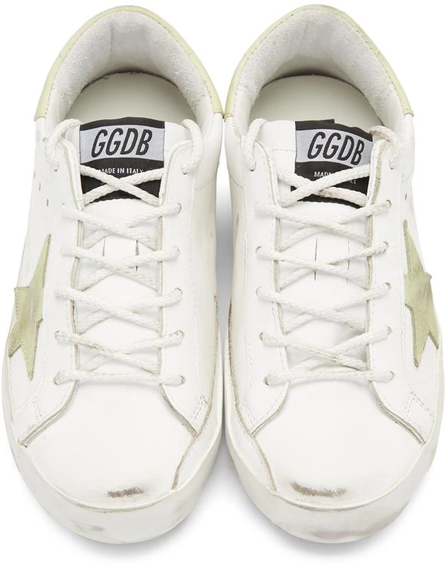 商品Golden Goose|SSENSE Exclusive White Glow-In-The-Dark Friday Superstar Sneakers,价格¥2712,第4张图片详细描述