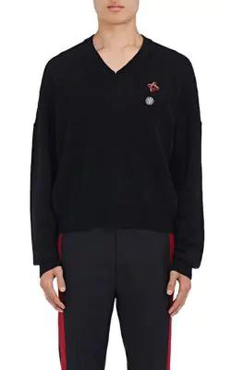 商品Lanvin|Patch-Appliquéd Wool Sweater,价格¥5540,第1张图片