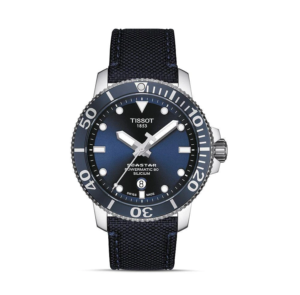 商品Tissot|Seastar 1000 Powermatic 80 Silicium Watch, 43mm,价格¥6770,第1张图片