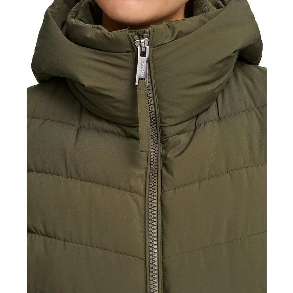 商品Calvin Klein|Women's Stretch Hooded Puffer Coat, Created for Macy's,价格¥922,第4张图片详细描述
