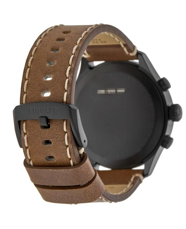 商品Tissot|Tissot Chrono XL Classic Black Dial Brown Leather Strap Men's Watch T116.617.36.057.00,价格¥2207,第4张图片详细描述