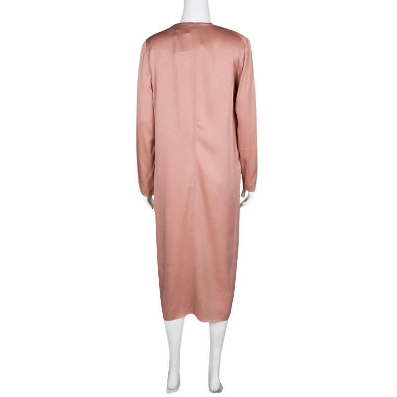 商品[二手商品] Lanvin|Lanvin Peach Pleat Detail Long Sleeve Dress S,价格¥2578,第3张图片详细描述