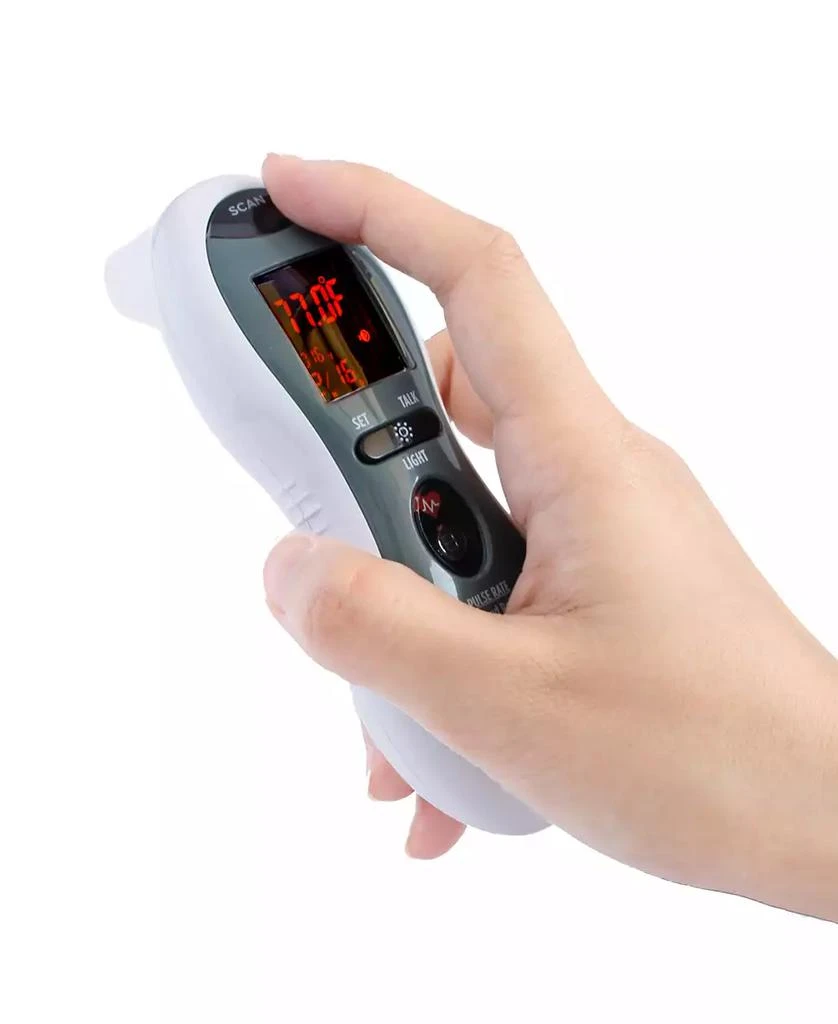 商品MOBI|DualScan Ultra Pulse Talking Ear Forehead Thermometer with Pulse Rate Monitor,价格¥231,第1张图片