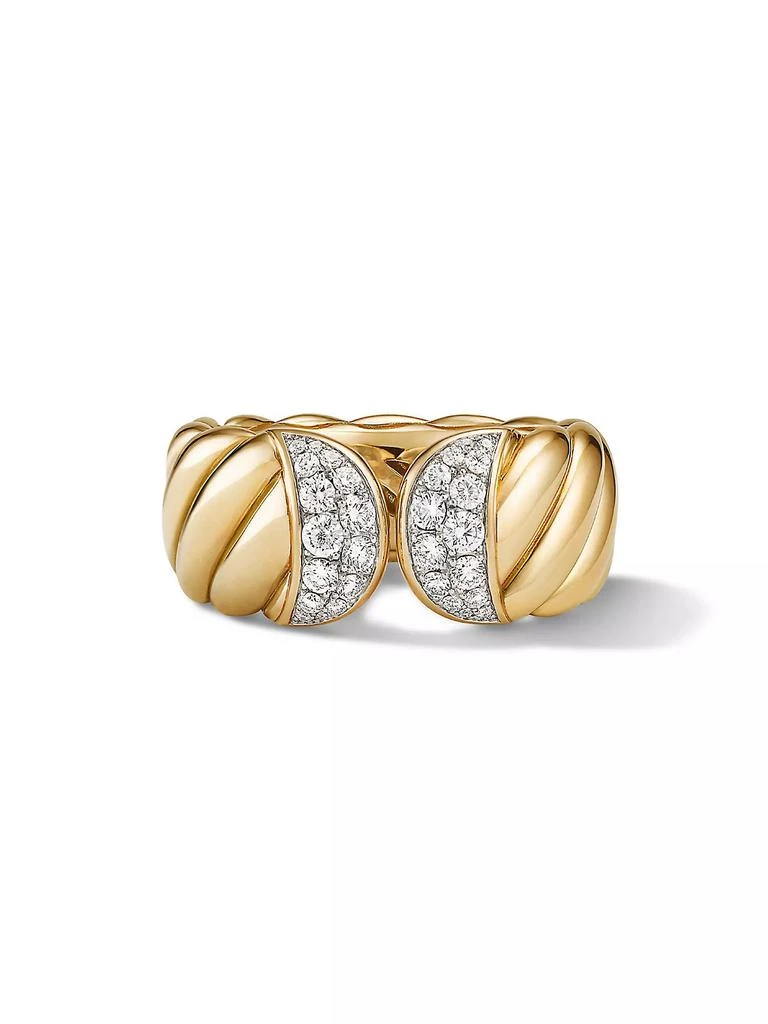 商品David Yurman|Sculpted Cable Ring in 18K Yellow Gold,价格¥38210,第2张图片详细描述