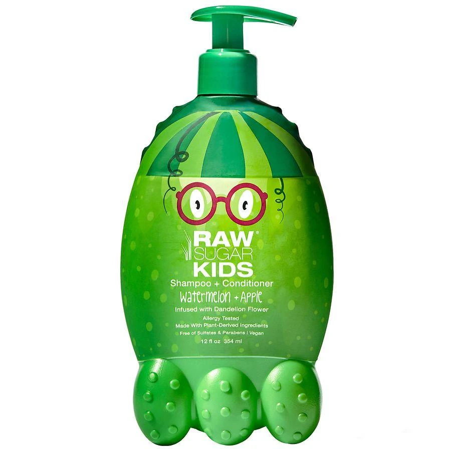 商品Raw Sugar|Kids 2-in-1 Shampoo & Conditioner Watermelon + Apple,价格¥51,第1张图片