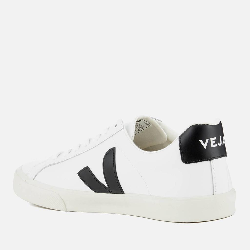 商品Veja|Veja Men's Esplar Leather Trainers - Extra White/Black,价格¥964,第4张图片详细描述
