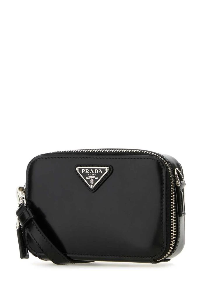 商品Prada|Prada Logo Plaque Zipped Small Shoulder Bag,价格¥6251,第3张图片详细描述