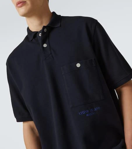 商品Stone Island|Marina cotton jersey polo shirt,价格¥2587,第5张图片详细描述