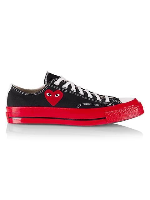 商品Comme des Garcons|CdG PLAY x Converse Unisex Chuck 70 Low-Top Sneakers,价格¥1107,第3张图片详细描述