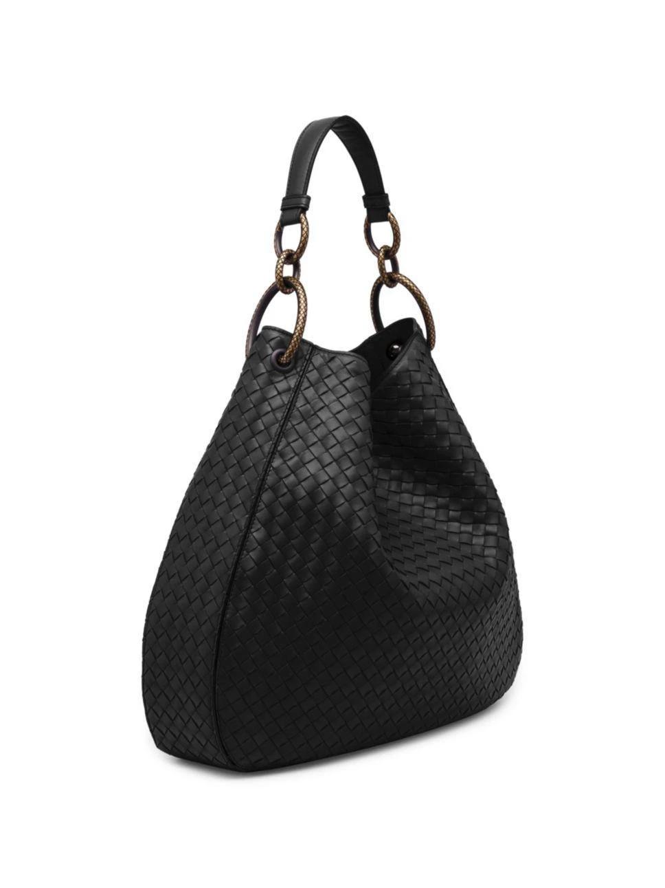 商品Bottega Veneta|Bottega Veneta - Woven Nappa Leather Hobo Bag,价格¥18635,第4张图片详细描述