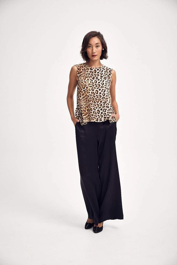 商品Lindsay Nicholas New York|Lindsay Nicholas New York Silk Peplum Top in Leopard,价格¥1904,第1张图片