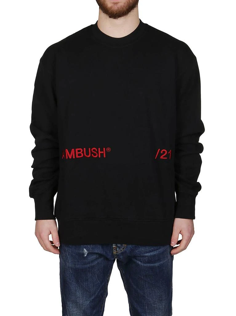 商品Ambush|Ambush Logo Embroidered Crewneck Sweatshirt,价格¥1735,第3张图片详细描述