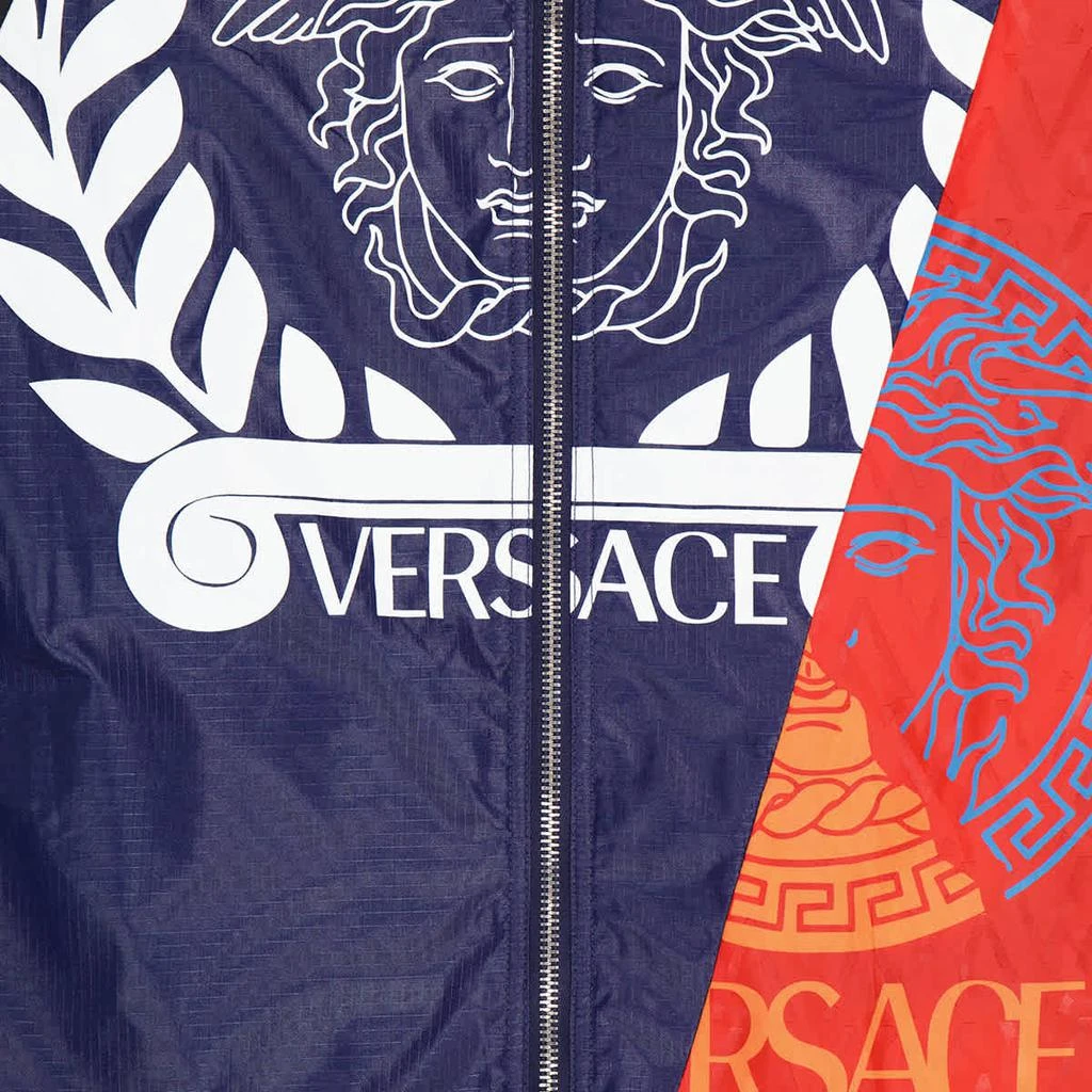 商品Versace|Versace Mens Compilation Logo Tri-Color Jacket, Brand Size 50,价格¥3299,第3张图片详细描述