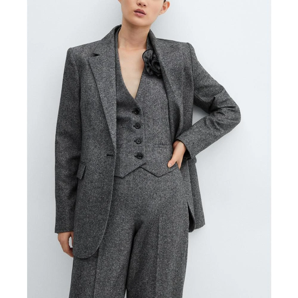 商品Mango|Women's Wool Suit Blazer,价格¥615,第3张图片详细描述