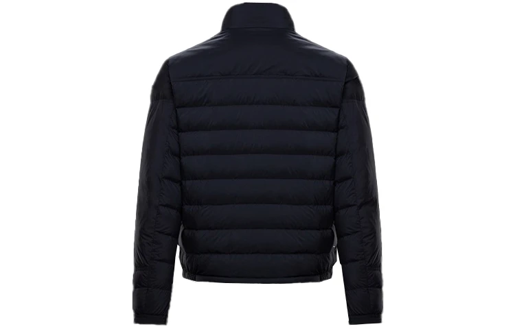 商品[国内直发] Moncler|Boutmy Longue Saison 哑光尼龙皮革徽标立领纯色含羽绒夹克外套 冬季 男款 蓝色,价格¥11826,第3张图片详细描述