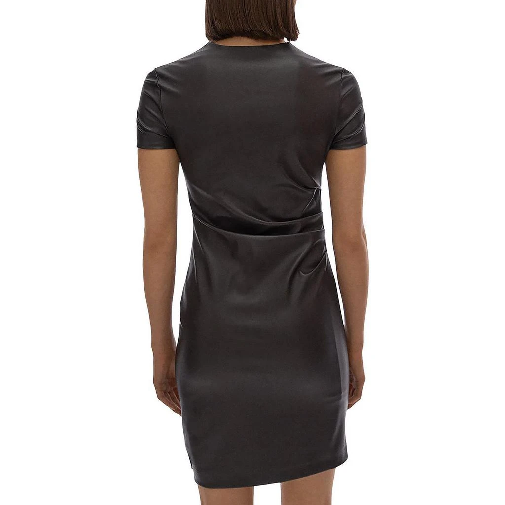 商品Helmut Lang|Helmut Lang Womens Faux Leather Fitted Bodycon Dress,价格¥812,第2张图片详细描述