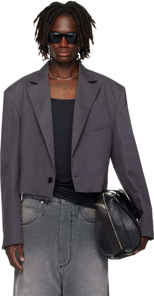 Blazer gris déchiré image 2