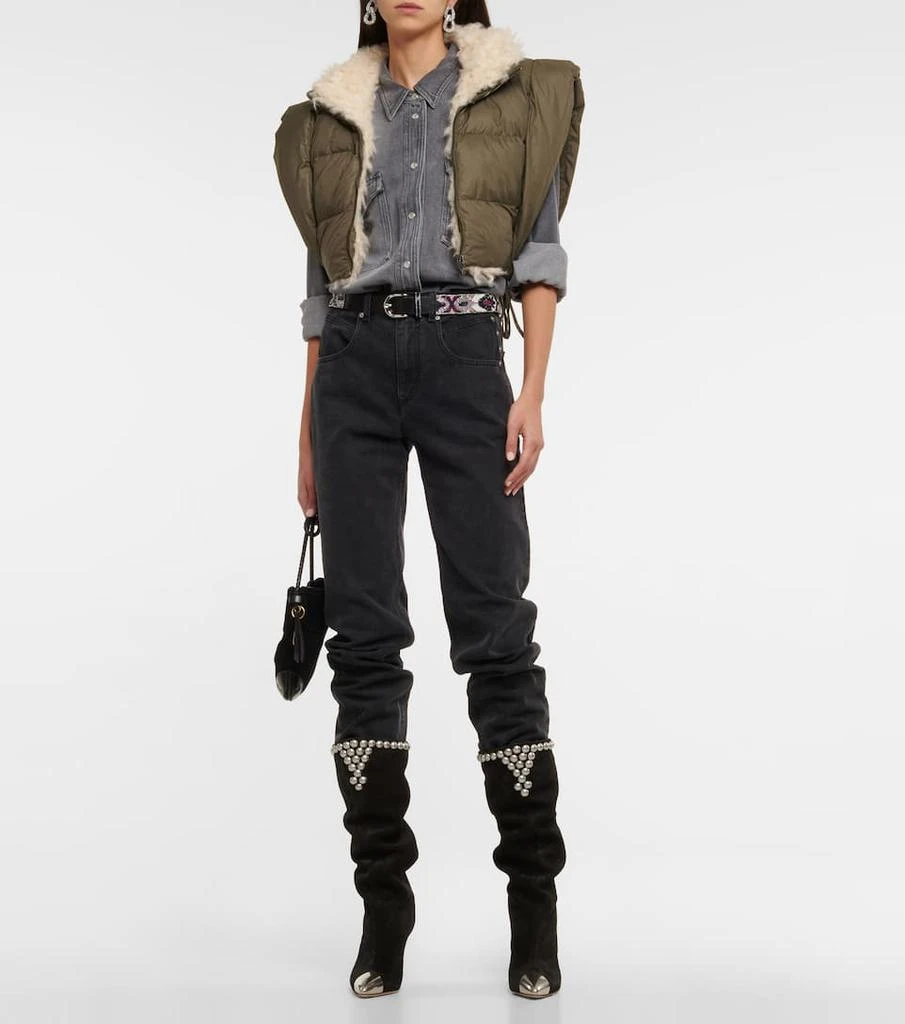 商品Isabel Marant|Hoodiali cropped puffer vest,价格¥5120,第2张图片详细描述