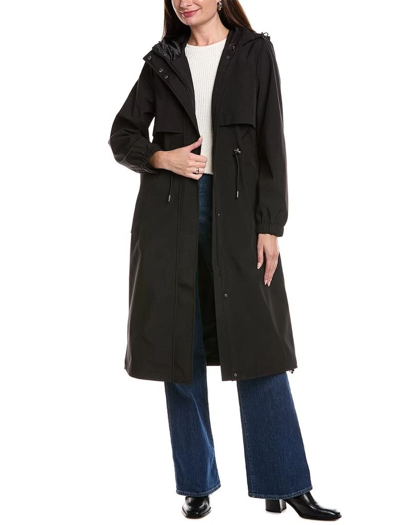 商品Tahari|Amelia Long Raincoat,价格¥461,第5张图片详细描述