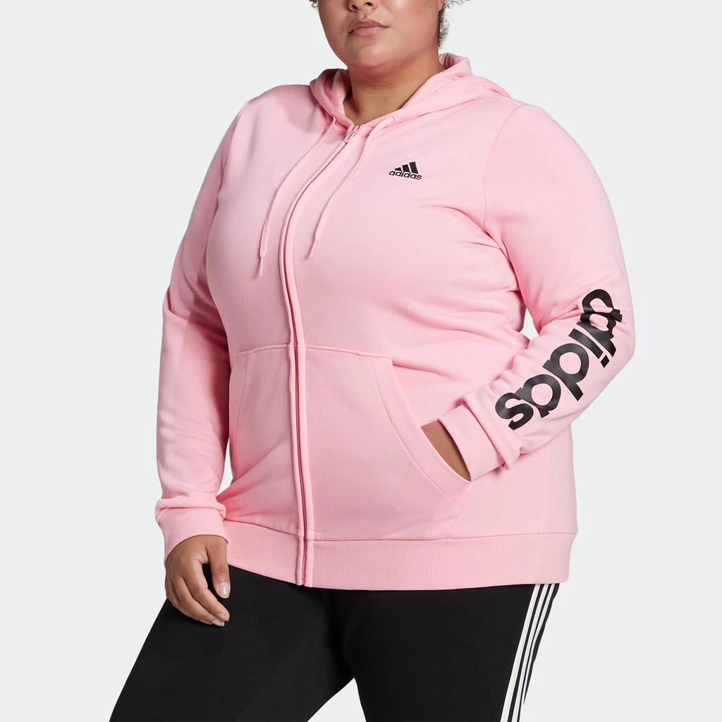 Women's adidas Essentials Logo Full-Zip Hoodie (Plus Size) 商品